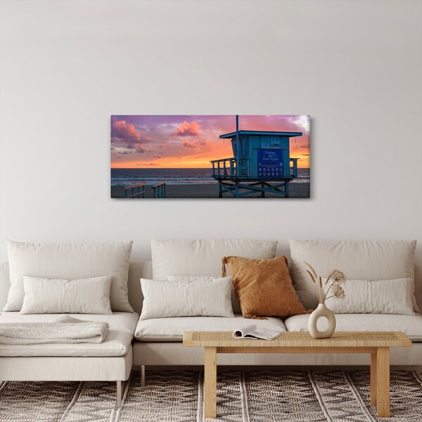 Slika plaže Santa Monica (120x50 cm)
