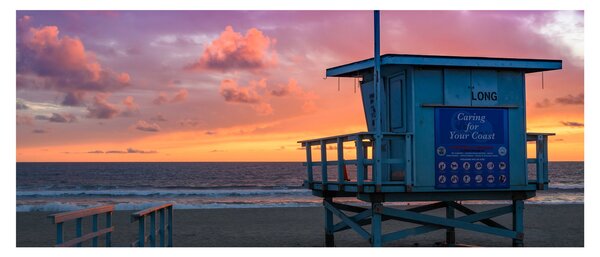 Slika plaže Santa Monica (120x50 cm)
