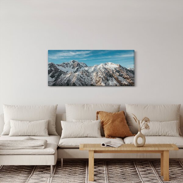 Slika snježnih vrhova, Fiordland (120x50 cm)