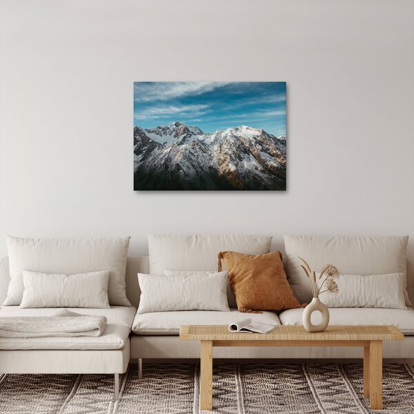 Slika snježnih vrhova, Fiordland (70x50 cm)