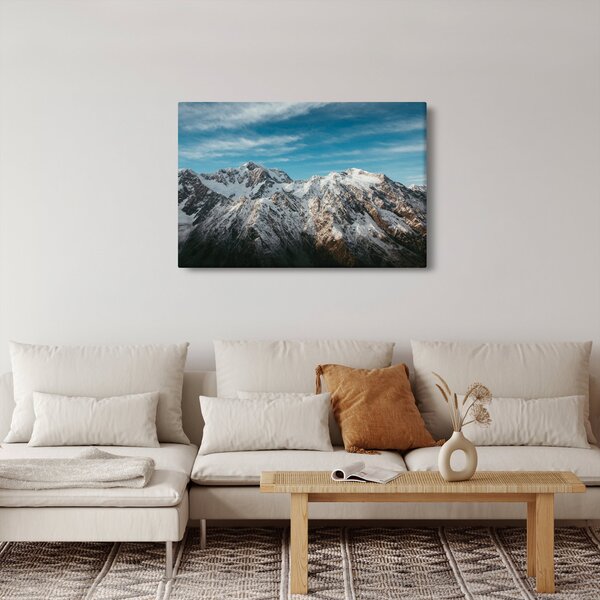 Slika snježnih vrhova, Fiordland (90x60 cm)