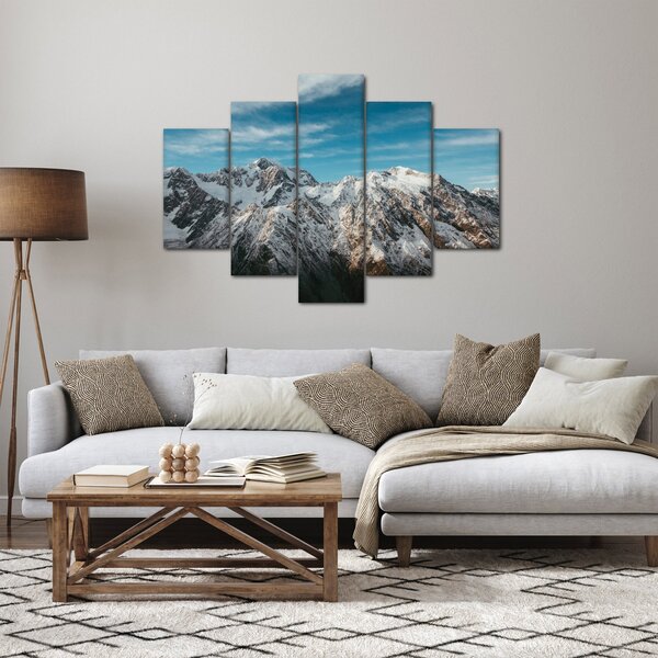 Slika snježnih vrhova, Fiordland (150x105 cm)