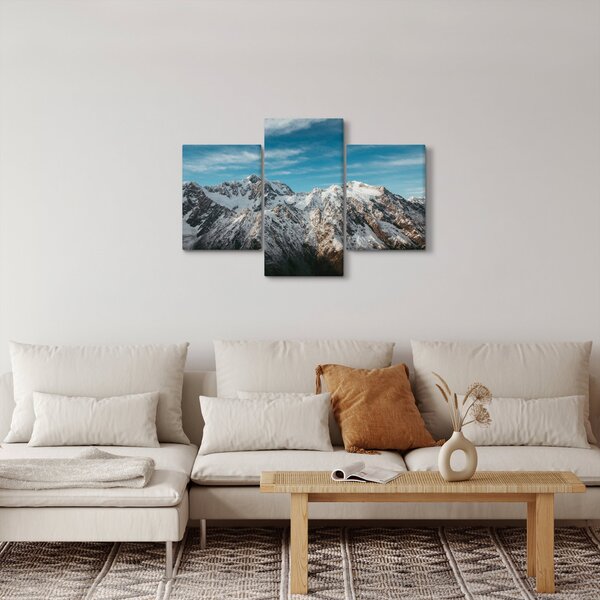 Slika snježnih vrhova, Fiordland (90x60 cm)
