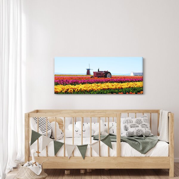 Slika farme tulipana (120x50 cm)