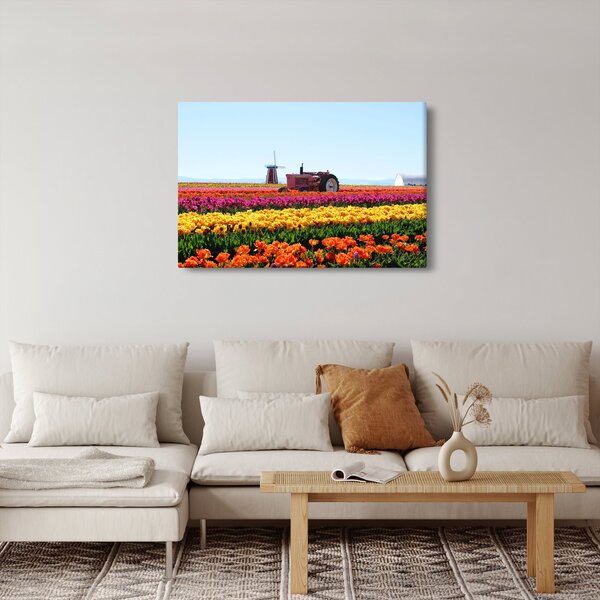 Slika farme tulipana (90x60 cm)