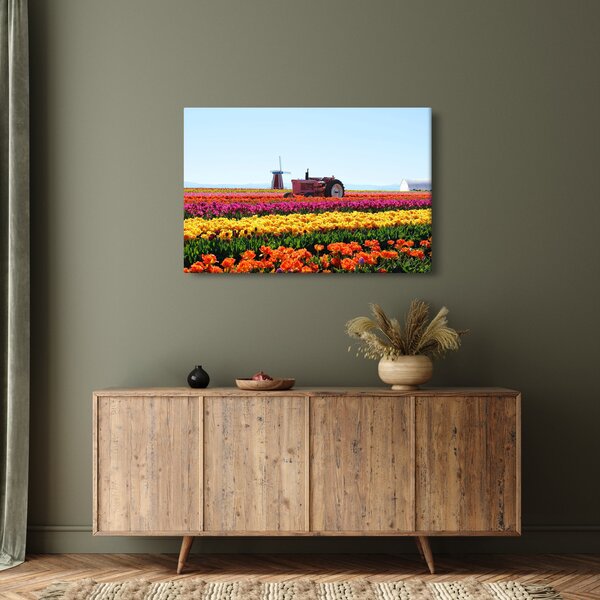 Slika farme tulipana (90x60 cm)