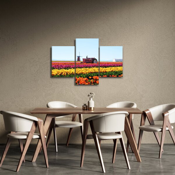 Slika farme tulipana (90x60 cm)