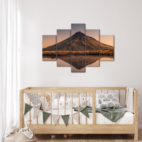 Slika odsjaj planine Taranaki, Novi Zeland (150x105 cm)