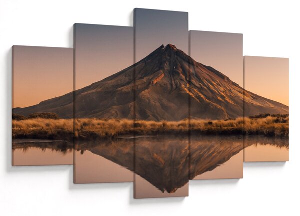 Slika odsjaj planine Taranaki, Novi Zeland (150x105 cm)