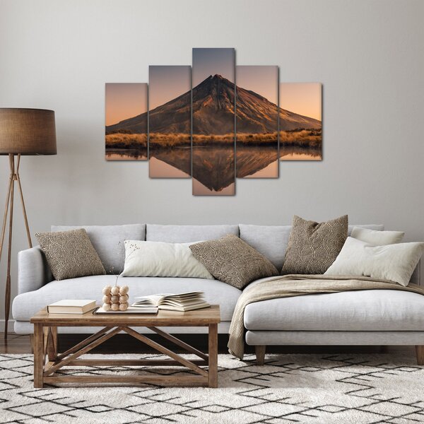 Slika odsjaj planine Taranaki, Novi Zeland (150x105 cm)