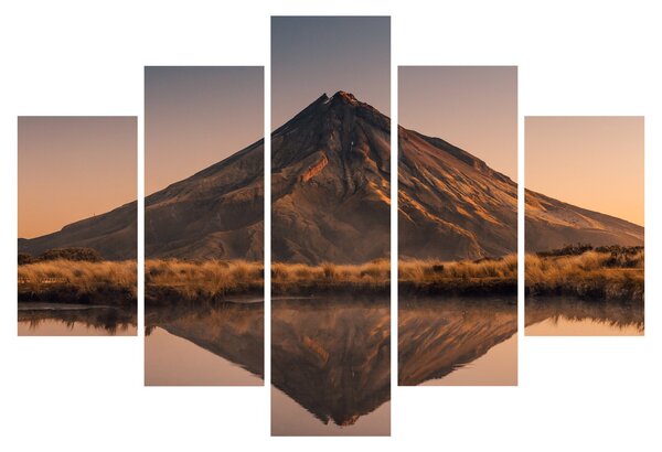 Slika odsjaj planine Taranaki, Novi Zeland (150x105 cm)