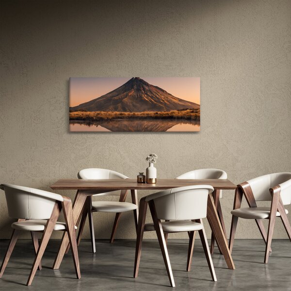 Slika odsjaj planine Taranaki, Novi Zeland (120x50 cm)