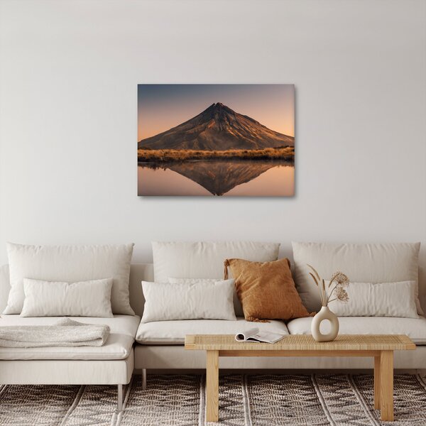 Slika odsjaj planine Taranaki, Novi Zeland (70x50 cm)