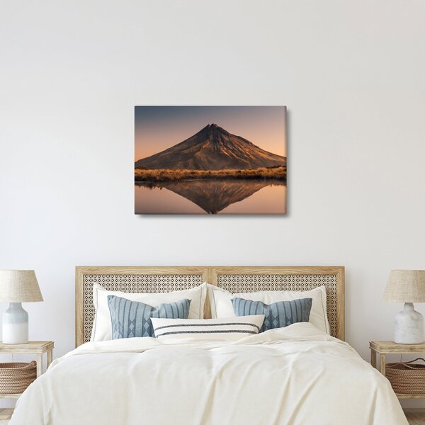 Slika odsjaj planine Taranaki, Novi Zeland (70x50 cm)