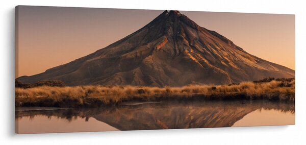 Slika odsjaj planine Taranaki, Novi Zeland (120x50 cm)