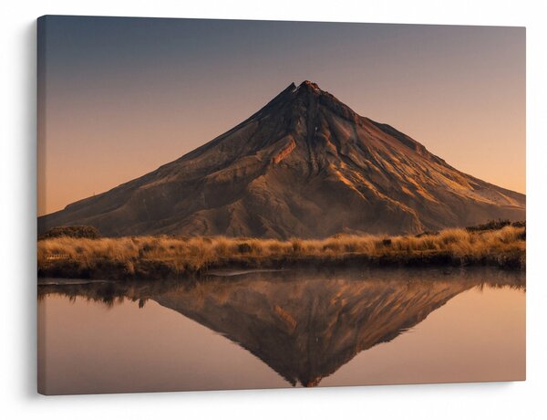 Slika odsjaj planine Taranaki, Novi Zeland (70x50 cm)