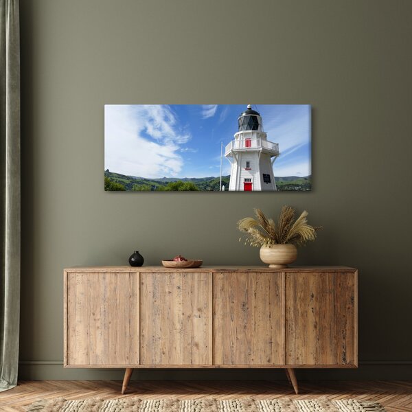 Slika svjetionika Akaroa, Novi Zeland (120x50 cm)
