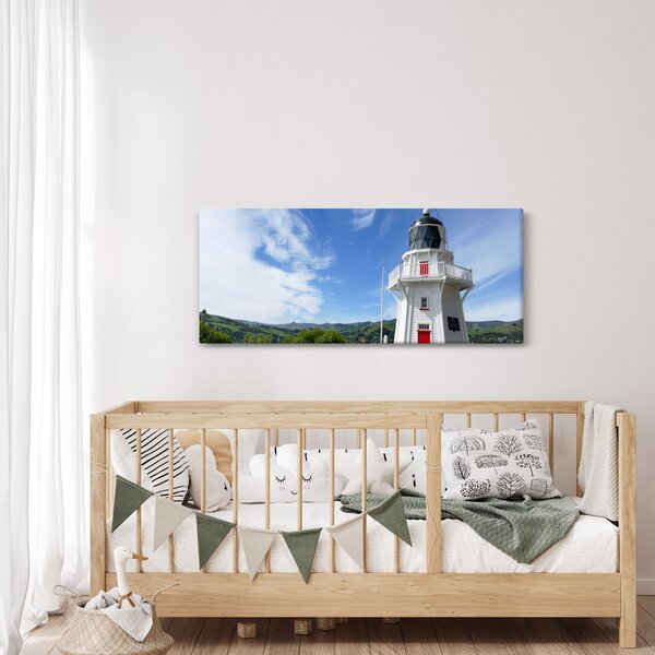 Slika svjetionika Akaroa, Novi Zeland (120x50 cm)