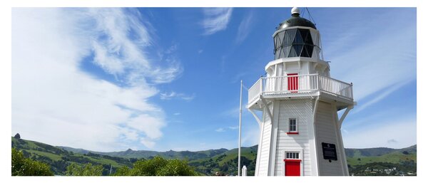 Slika svjetionika Akaroa, Novi Zeland (120x50 cm)