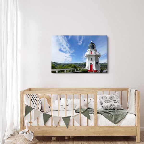 Slika svjetionika Akaroa, Novi Zeland (90x60 cm)