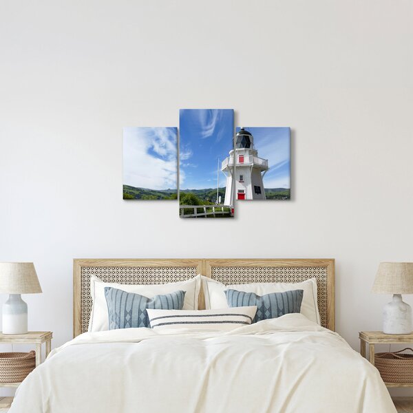 Slika svjetionika Akaroa, Novi Zeland (90x60 cm)