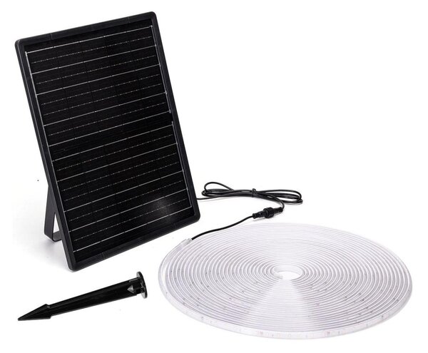 Aigostar - LED Prigušiva solarna traka LED/20W/3,2V 20 m 6500K IP65 + DU