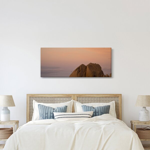 Slika zalaska sunca u stijenama (120x50 cm)