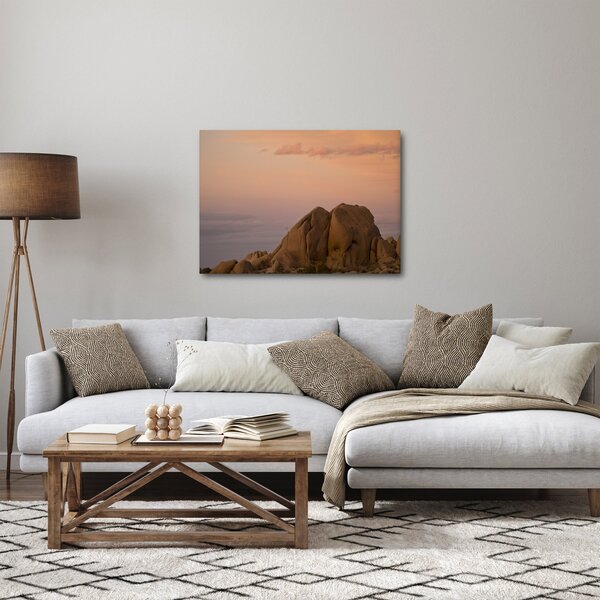 Slika zalaska sunca u stijenama (70x50 cm)