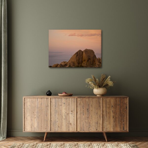 Slika zalaska sunca u stijenama (70x50 cm)