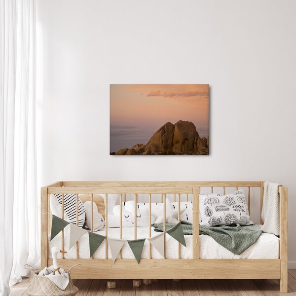 Slika zalaska sunca u stijenama (70x50 cm)