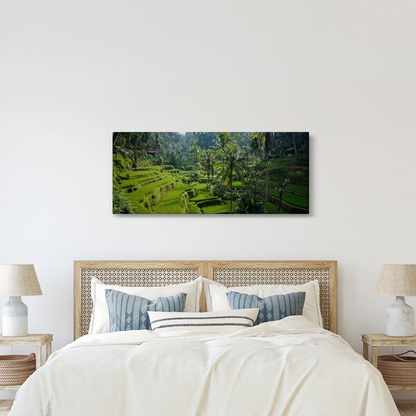 Slika rižinih terasa Tegalalang, Bali (120x50 cm)