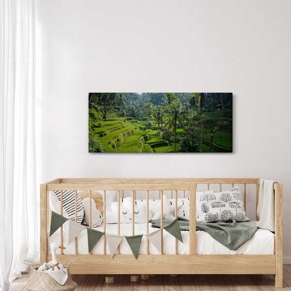 Slika rižinih terasa Tegalalang, Bali (120x50 cm)