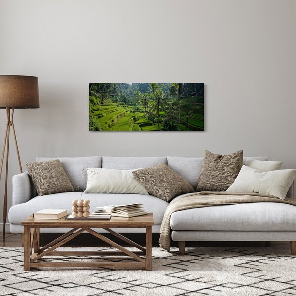 Slika rižinih terasa Tegalalang, Bali (120x50 cm)