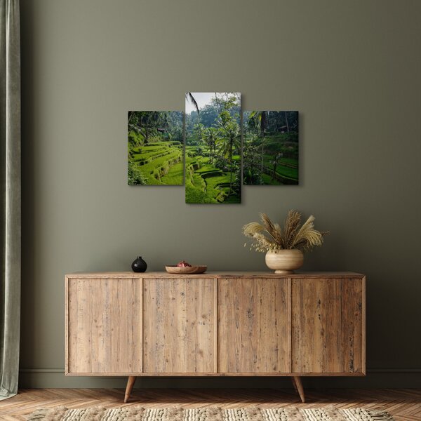 Slika rižinih terasa Tegalalang, Bali (90x60 cm)