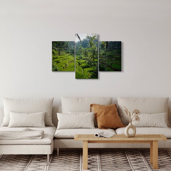 Slika rižinih terasa Tegalalang, Bali (90x60 cm)