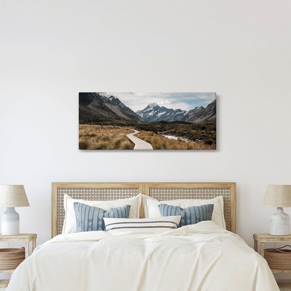 Slika - Šetnica u dolini planine Mt. Cook (120x50 cm)