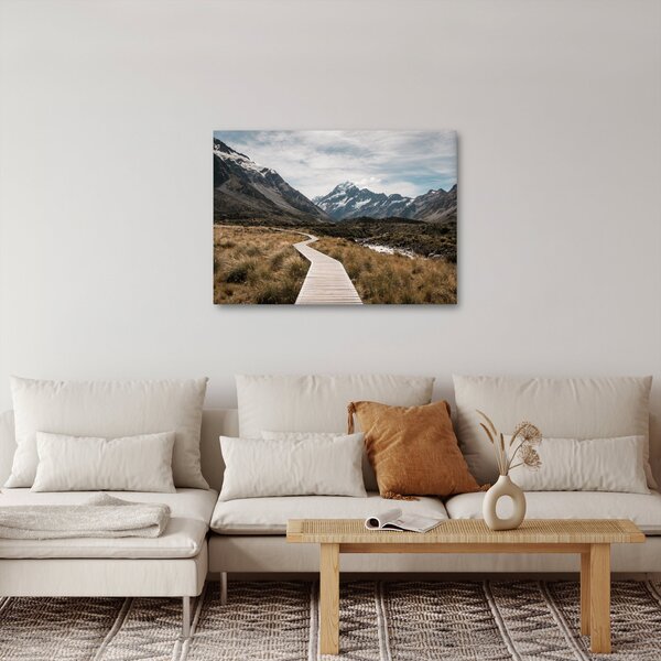 Slika - Šetnica u dolini planine Mt. Cook (70x50 cm)