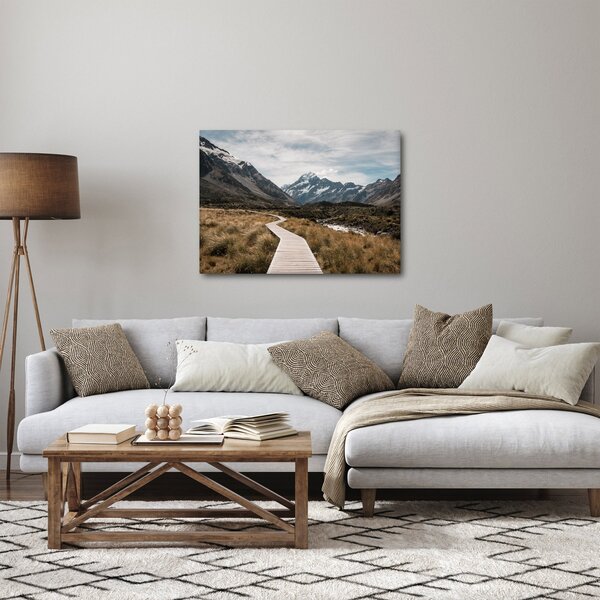 Slika - Šetnica u dolini planine Mt. Cook (70x50 cm)