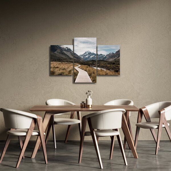 Slika - Šetnica u dolini planine Mt. Cook (90x60 cm)