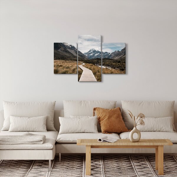 Slika - Šetnica u dolini planine Mt. Cook (90x60 cm)
