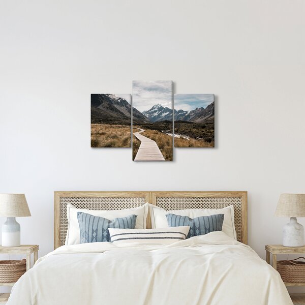 Slika - Šetnica u dolini planine Mt. Cook (90x60 cm)