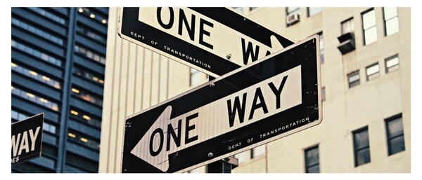 Slika - New York ONE WAY (120x50 cm)