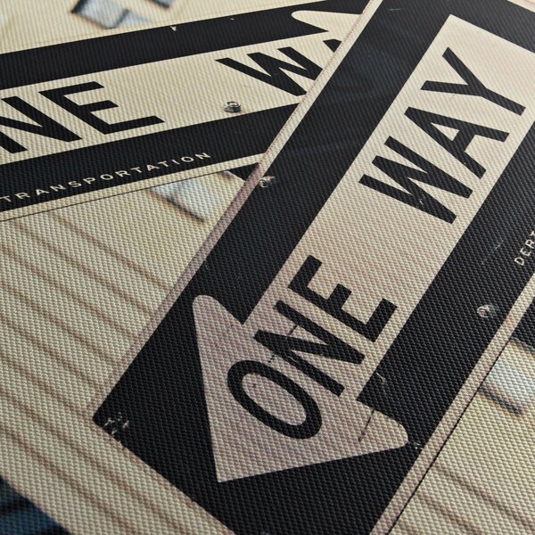 Slika - New York ONE WAY (sa satom) (90x30 cm)