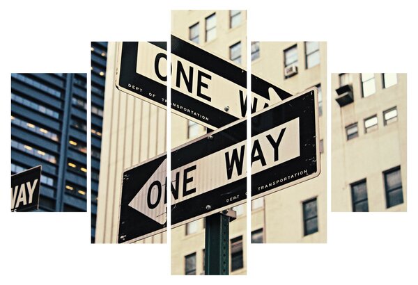 Slika - New York ONE WAY (150x105 cm)