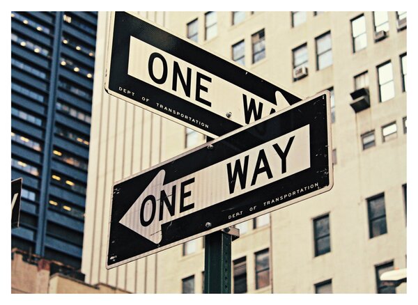 Slika - New York ONE WAY (70x50 cm)