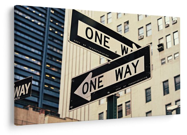 Slika - New York ONE WAY (90x60 cm)