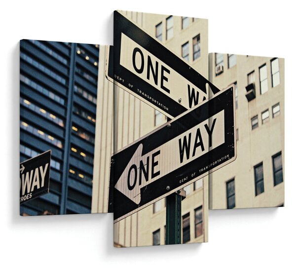 Slika - New York ONE WAY (90x60 cm)