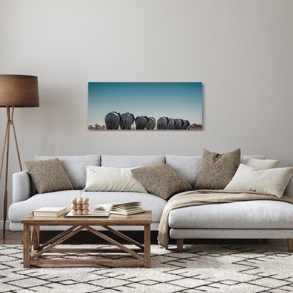 Slika - Odlazak slonova (120x50 cm)
