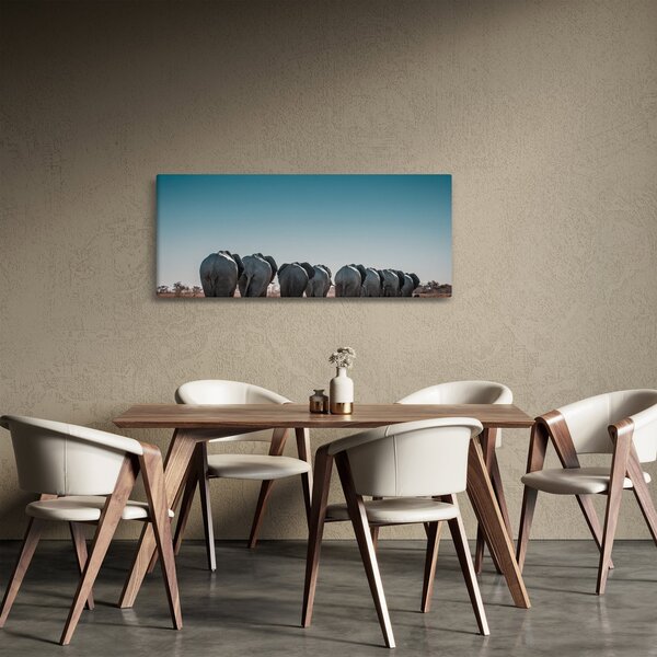 Slika - Odlazak slonova (120x50 cm)