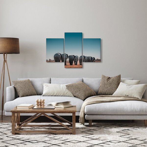Slika - Odlazak slonova (90x60 cm)